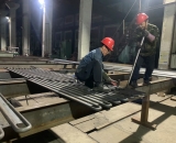 垂直水冷壁管片（8m）|φ32×8mm，截距62.5mm，5連根，總長(zhǎng)8m|15CrMoG